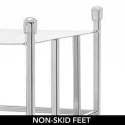 MDesign Metal Free-Standing Toilet Paper Reserve Tower Stand, 3-Jumbo Tissue Roll Storage Canister Holder For Bathroom Under Sink, Shelf, Beside Vanity, Cabinet, Corner, Citi Collection - Chrome 14 MDesign Metal Free-Standing Toilet Paper Reserve Tower Stand, 3-Jumbo Tissue Roll Storage Canister Holder For Bathroom Under Sink, Shelf, Beside Vanity, Cabinet, Corner, Citi Collection - Chrome -Songmics Furniture Shop 31ikAWf3IiL