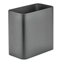 MDesign Small Rectangular Steel Trash Can, Narrow Wastebasket, Slim Garbage Container Bin, 2.4 Gallon For Bathroom, Bedroom, Kitchen, Home Office, Dorm, Recycling Waste Basket - Marble Print, Pack Of 1 24 MDesign Small Rectangular Steel Trash Can, Narrow Wastebasket, Slim Garbage Container Bin, 2.4 Gallon For Bathroom, Bedroom, Kitchen, Home Office, Dorm, Recycling Waste Basket - Marble Print, Pack Of 1 -Songmics Furniture Shop 31iloKAQlvL 1