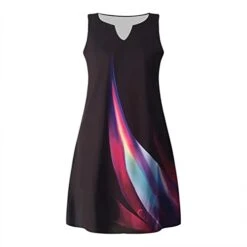 Elegant Summer Dresses For Women,Womens Fashion Print Vest Dress Sleeveless Dresses Crewneck Slim A-Line Mini Dress -Songmics Furniture Shop 31io37aBSFL
