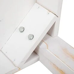 EMMA + OLIVER 60" X 38" Rectangular Antique Rustic White Solid Pine Farm Dining Table -Songmics Furniture Shop 31jDrlxwJmL