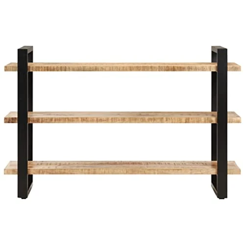 BDBHAVB Multifunctional Sideboard, Dining Sideboard, Sideboard With 3 Shelves, Strong And Sturdy Suitable For Living Room, Bedroom, Study 47.2"x15.7"x29.5" Rough Mango Wood 2 BDBHAVB Multifunctional Sideboard, Dining Sideboard, Sideboard With 3 Shelves, Strong And Sturdy Suitable For Living Room, Bedroom, Study 47.2"x15.7"x29.5" Rough Mango Wood - Image 2