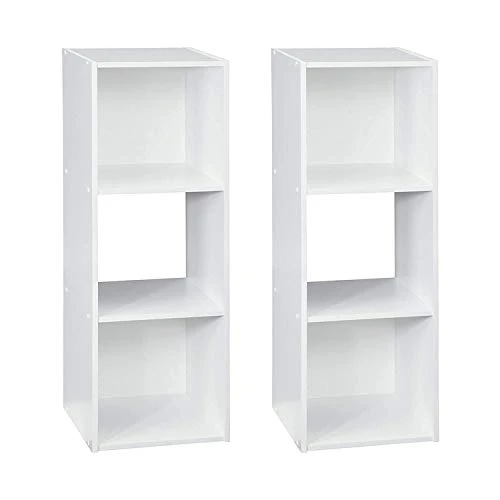 ClosetMaid Home Stackable 3-Cube Cubeicals Organizer Storage, White (2 Pack) 1 ClosetMaid Home Stackable 3-Cube Cubeicals Organizer Storage, White (2 Pack)