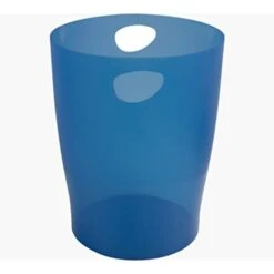 Exacompta 263 X 263 X 335 Mm Linicolor Ecobin Waste Paper Bin, Royal Blue Translucent