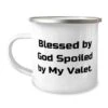 GENERIC Best Valet Gifts, Blessed By God Spoiled By My Valet, Valet 12oz Camper Mug From Team Leader, Gifts For Coworkers, Funny Valet Mug, Funny Camper Mug, Funny Gift Mug, Funny 12oz Mug