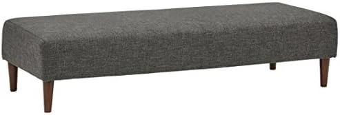 Amazon Brand – Rivet Ava Mid-Century Modern Upholstered Ottoman, 25.6"W X 15.7"H, Dark Grey 11 Amazon Brand – Rivet Ava Mid-Century Modern Upholstered Ottoman, 25.6"W X 15.7"H, Dark Grey - Image 11
