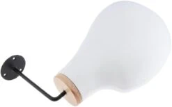 21 Inch Hat Rack Wig Stand Wall Mounted Mannequin Head Decorative Holder Hat Holder Rack Salon Mannequin Wigs Show Display Stand (A:Beige) -Songmics Furniture Shop 31k9KypfvqL. AC