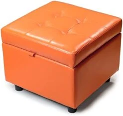 H&B Luxuries Tufted Leather Square Flip Top Storage Ottoman Cube Foot Rest (Black) 25 H&B Luxuries Tufted Leather Square Flip Top Storage Ottoman Cube Foot Rest (Black) -Songmics Furniture Shop 31ksSmID07L. AC