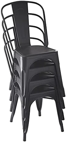 Amazon Basics 33DC01S4-BK Chair, Black, 20.1"D X 17.1"W X 33.5"H 8 Amazon Basics 33DC01S4-BK Chair, Black, 20.1"D X 17.1"W X 33.5"H - Image 8