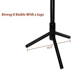 DOHANG Wooden Coat Rack With 8 Hooks, 3 Adjustable Size, Easy To Asseemble, Free Standing Coat Tree Hanger Stand For Coats, Garment, Hats, Umbrellas, Scarves In Hallway, Office, Bedroom, Black 10 DOHANG Wooden Coat Rack With 8 Hooks, 3 Adjustable Size, Easy To Asseemble, Free Standing Coat Tree Hanger Stand For Coats, Garment, Hats, Umbrellas, Scarves In Hallway, Office, Bedroom, Black -Songmics Furniture Shop 31l1w9GcwPL