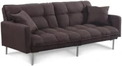 Casa Andrea Milano Llc Modern Plush Tufted Linen Fabric Splitback Living Room Sleeper Futon, Small, Dark Grey 11 Casa Andrea Milano Llc Modern Plush Tufted Linen Fabric Splitback Living Room Sleeper Futon, Small, Dark Grey -Songmics Furniture Shop 31l8E P8dCS. AC