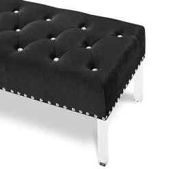 New Classic Furniture Vivian Velvet Bench With Crystal Buttons, Black 7 New Classic Furniture Vivian Velvet Bench With Crystal Buttons, Black -Songmics Furniture Shop 31l97Cssm7L
