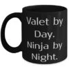 GENERIC Nice Valet Gifts, Valet By Day. Ninja By Night, Birthday 11oz 15oz Mug For Valet From Friends