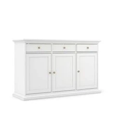 Tvilum Sonoma Sideboard With 3 Doors And 3 Drawers, White