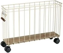 ARWANG Hampers For Laundry, Magazine Storage Basket Narrow Cabinet Floor Basket Gap Storage Rack Sundries Storage Basket Rectangle (Color : White) -Songmics Furniture Shop 31lZ2XpUqAL. AC 1