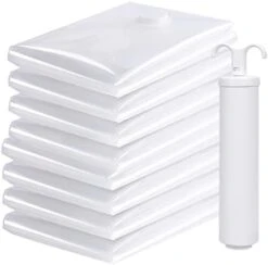 Vacuum Storage Bags, OFFSIR Vacuum Sealer Bags Space Saver Vacuum Storage Bags Compression Bags For Comforters And Blankets, Vacuum Seal Bags For Clothes With Hand Pump-8 Packs(4 Jumbo, 4 Large) 13 Vacuum Storage Bags, OFFSIR Vacuum Sealer Bags Space Saver Vacuum Storage Bags Compression Bags For Comforters And Blankets, Vacuum Seal Bags For Clothes With Hand Pump-8 Packs(4 Jumbo, 4 Large) -Songmics Furniture Shop 31lgyE86TRL. AC