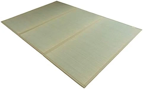 FULI Japanese Tatami Mattress, Igusa Mat (100% Japanese Rush Grass) Folds In Three, Made In Japan (Natural, Twin XL) 5 FULI Japanese Tatami Mattress, Igusa Mat (100% Japanese Rush Grass) Folds In Three, Made In Japan (Natural, Twin XL) - Image 5