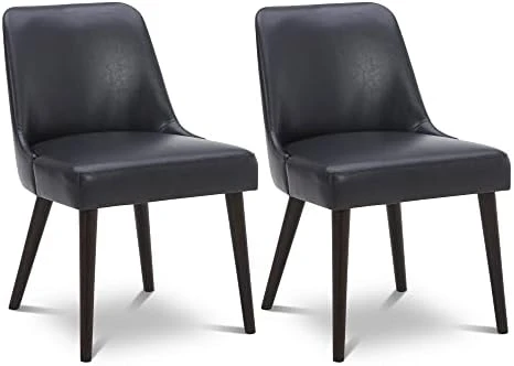 CHITA Mid-Century Modern Dining Chair, Upholstered Fabric Accent Chair,Set Of 2, Ivory 6 CHITA Mid-Century Modern Dining Chair, Upholstered Fabric Accent Chair,Set Of 2, Ivory - Image 6