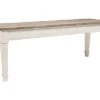 Signature Design By Ashley Skempton Storage Bench, White