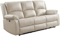 Elountik Modern Zuriel Motion Reclining Loveseat With Tight Back & Seat Cushion,Tight Pillow Top Arm, Recliner Loveseat With Motion Reclining Mechanism For Living Room (Black PU, Reclining Loveseat) -Songmics Furniture Shop 31mTthDDJL. AC
