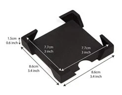 ArtsOnDesk Modern Art Note Holder/Dispenser Bk309 Steel Black Desktop Office Supply Note Pad Desk Accessory Organizer Memo Dispenser Holiday Christmas Self-Stick Note -Songmics Furniture Shop 31mgpscBr4L