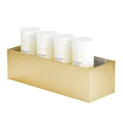 MDesign Steel Floor Stand Toilet Paper Organizer, 4-Roll Tissue Storage Holder Container Bin For Bathroom, Fits Under Sink, Vanity, Shelf, In Cabinet, Or Corner, Metro Collection - Soft Brass 16 MDesign Steel Floor Stand Toilet Paper Organizer, 4-Roll Tissue Storage Holder Container Bin For Bathroom, Fits Under Sink, Vanity, Shelf, In Cabinet, Or Corner, Metro Collection - Soft Brass -Songmics Furniture Shop 31mgrVCEMBL