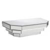 Howard Elliot 11062 Floating Mirrored Wall Shelf For Living Room, Silver Mirror Decorative Wall Shelf For Home Decoration, Bedroom, Entryway, Contemporary Mirror Shelf Wall Decor (6"H X 16"W X 7"D)