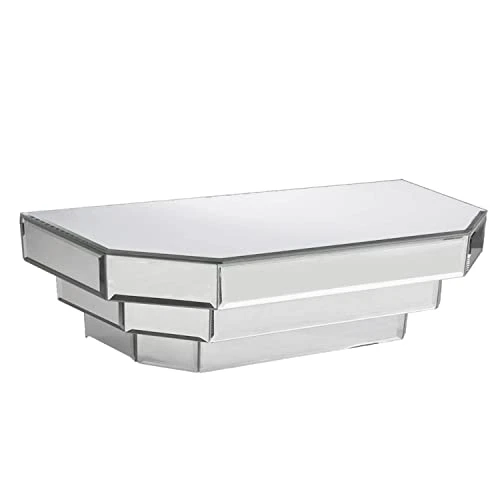 Howard Elliot 11062 Floating Mirrored Wall Shelf For Living Room, Silver Mirror Decorative Wall Shelf For Home Decoration, Bedroom, Entryway, Contemporary Mirror Shelf Wall Decor (6"H X 16"W X 7"D) 1 Howard Elliot 11062 Floating Mirrored Wall Shelf For Living Room, Silver Mirror Decorative Wall Shelf For Home Decoration, Bedroom, Entryway, Contemporary Mirror Shelf Wall Decor (6"H X 16"W X 7"D)