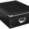 Nakabayashi FBB-S-BK Storage Box, Stock Box With Lid, Small, Black