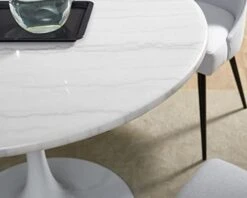 Steve Silver Colfax White Marquina Marble Dining Table -Songmics Furniture Shop 31nRh7Gy0sL