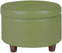HomePop Round Leatherette Storage Ottoman With Lid, Chocolate Brown Large -Songmics Furniture Shop 31nTxPEkYLL. AC