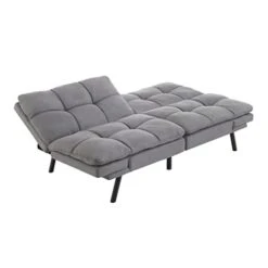 DINGZZ Memory Foam Futon Multifunctional Convertible Folding Bed Sofa (Color : Black, Size : Universal Size)