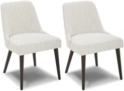 CHITA Mid-Century Modern Dining Chair, Upholstered Fabric Accent Chair,Set Of 2, Ivory 24 CHITA Mid-Century Modern Dining Chair, Upholstered Fabric Accent Chair,Set Of 2, Ivory -Songmics Furniture Shop 31nuM55vNPL. AC