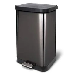 Glad Stainless Steel Step Trash Can With Clorox Odor Protection | Large Metal Kitchen Garbage Bin With Soft Close Lid, Foot Pedal And Waste Bag Roll Holder, 20 Gallon, Stainless 19 Glad Stainless Steel Step Trash Can With Clorox Odor Protection | Large Metal Kitchen Garbage Bin With Soft Close Lid, Foot Pedal And Waste Bag Roll Holder, 20 Gallon, Stainless -Songmics Furniture Shop 31o3lUbXIuL