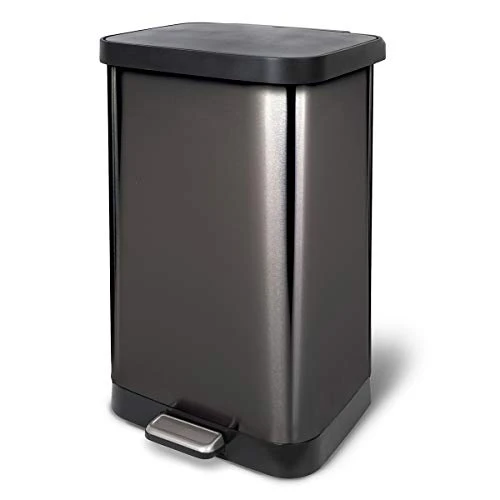 Glad Stainless Steel Step Trash Can With Clorox Odor Protection | Large Metal Kitchen Garbage Bin With Soft Close Lid, Foot Pedal And Waste Bag Roll Holder, 20 Gallon, Stainless 9 Glad Stainless Steel Step Trash Can With Clorox Odor Protection | Large Metal Kitchen Garbage Bin With Soft Close Lid, Foot Pedal And Waste Bag Roll Holder, 20 Gallon, Stainless - Image 9