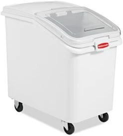 Rubbermaid Commercial Products ProSave Shelf-Storage Ingredient Bin With Scoop, 400-cup Capacity, Plastic, White, Sliding Lid, Container With Wheels For Kitchen/Restaurant Food Organization 15 Rubbermaid Commercial Products ProSave Shelf-Storage Ingredient Bin With Scoop, 400-cup Capacity, Plastic, White, Sliding Lid, Container With Wheels For Kitchen/Restaurant Food Organization -Songmics Furniture Shop 31oHmiTbpcL. AC
