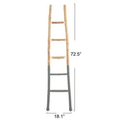 Creative Co-Op Decorative Wood Ladder Misc Furniture, Dark Grey 6 Creative Co-Op Decorative Wood Ladder Misc Furniture, Dark Grey -Songmics Furniture Shop 31oKt8MuPkL