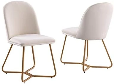 Morden Fort 5 Piece Round Dining Table With Dining Chair Set, Modern Classic Traditional Luxury Style Dining Table Set For Dining Room, Restaurant - Beige 10 Morden Fort 5 Piece Round Dining Table With Dining Chair Set, Modern Classic Traditional Luxury Style Dining Table Set For Dining Room, Restaurant - Beige - Image 10