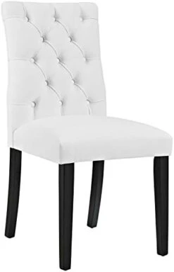 Modway Duchess Dining Chair Vinyl Set Of 4, Four, White -Songmics Furniture Shop 31ohQi5brOL. AC