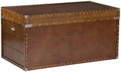 Southern Enterprises Steamer Storage Trunk Cocktail Table, Walnut Finish -Songmics Furniture Shop 31oqxjmZroL. AC