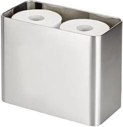 MDesign Deep Steel Floor Stand Toilet Paper Organizer, 4-Roll Tissue Storage Holder Container Bin For Bathroom, Fits Under Sink, Vanity, Shelf, In Cabinet, Or Corner, Mirri Collection - Matte Black 16 MDesign Deep Steel Floor Stand Toilet Paper Organizer, 4-Roll Tissue Storage Holder Container Bin For Bathroom, Fits Under Sink, Vanity, Shelf, In Cabinet, Or Corner, Mirri Collection - Matte Black -Songmics Furniture Shop 31ovFaX05L. AC