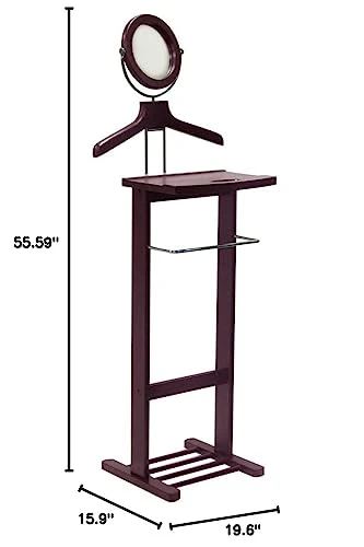 Winsome Trading, Inc. Carson Valet Stand, Brown 5 Winsome Trading, Inc. Carson Valet Stand, Brown - Image 5