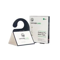 Catcher Labs Moth Traps For Clothes | Moth Traps With Pheromones | Non-Toxic Moth Catcher | Spray & Repellent Alternative (6-Pack)