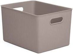 Tatay Storage Box Baobab, 22L Capacity, Polypropylene, BPA Free, Mist Blue Measures 29.4 X 38.5 X 23 Cm -Songmics Furniture Shop 31pvhqmerPL. AC