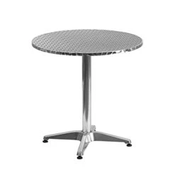 EMMA + OLIVER 27.5" Round Aluminum Table Set With 4 Slat Back Chairs -Songmics Furniture Shop 31q1V162PlL