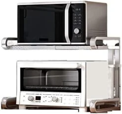 LUCBEI Microwave Oven Rack 304 Stainless Steel Kitchen Storage Rack For Microwave Oven Rack, Desktop Electric Rice Cooker Special Support, Adjustable Height Kitchen Storage Rack 9 LUCBEI Microwave Oven Rack 304 Stainless Steel Kitchen Storage Rack For Microwave Oven Rack, Desktop Electric Rice Cooker Special Support, Adjustable Height Kitchen Storage Rack -Songmics Furniture Shop 31q2Ml28YoL. AC