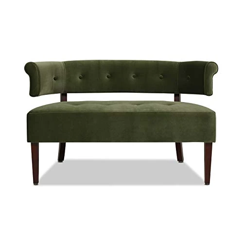 Jennifer Taylor Home Celia Love Seats, Olive Green Performance Velvet 3 Jennifer Taylor Home Celia Love Seats, Olive Green Performance Velvet - Image 3