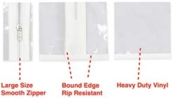 Simple Houseware Industrial Grade Z-Base Garment Rack, 400lb Load With 62" Extra Long Bar W/Clear Cover And Tube Bracket -Songmics Furniture Shop 31qGWhjlThL