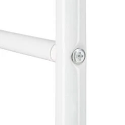 Relaxdays Metal Towel Ladder Rack, 4 Rungs, Freestanding Leaning Laundry Holder, Bamboo, 150x70x2cm, White -Songmics Furniture Shop 31qPRZomAdL