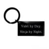 GENERIC Unique Idea Valet Gifts, Valet By Day. Ninja By Night, Funny Birthday Keychain For Coworkers From Team Leader, Gratitude, Gift Ideas, Valet Service, Presents