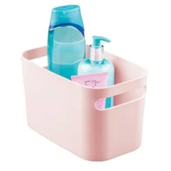 MDesign Deep Plastic Bathroom Bin With Handles, Storage Organizer For Vanity Countertop, Hold Soap, Body Wash, Shampoo, Lotion, Conditioner, Hand Towels - 10" Long, Aura Collection, 4 Pack, Light Pink 17 MDesign Deep Plastic Bathroom Bin With Handles, Storage Organizer For Vanity Countertop, Hold Soap, Body Wash, Shampoo, Lotion, Conditioner, Hand Towels - 10" Long, Aura Collection, 4 Pack, Light Pink -Songmics Furniture Shop 31qYqJzM1hL